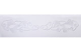 Beverley lace pair White , 9cm x 50cm