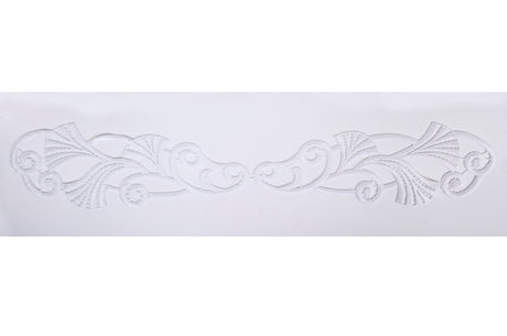 Beverley lace pair White , 9cm x 50cm